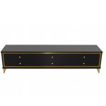 Modern Black & Gold Tv Stand MWTV958