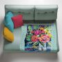 Joy And Colour Light Weight Fleece Blanket By Kristin Van Lieshout