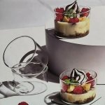 Dessert Glass Cups 4PCS 200ML Glass Dessert Bowl
