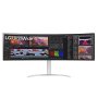 LG 49 Inch 49WQ95C Series Ultrawide Wqhd Curved Gaming Monitor - 49 Inch Ultrawide Dual Wqhd 5120 X 1440 At 144HZ Nano Ips Display