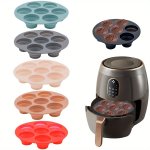 Versatile Silicone Air Fryer Baking Mold - Foldable & Non-stick For Cakes Cupcakes Muffins And Egg Bites - Essential Kitchen Gad