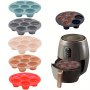 Versatile Silicone Air Fryer Baking Mold - Foldable & Non-stick For Cakes Cupcakes Muffins And Egg Bites - Essential Kitchen Gadget