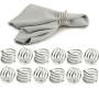 Silver Spiral Napkin Rings Set Of 10 Napkin Rings Silver 3 Cm