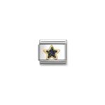 Composable Classic Link Star Black Glitter
