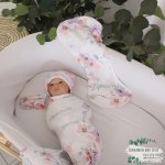 Wrap Set Swaddle Set Duck Egg And Lilac