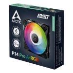 Arctic P14 Pro Argb 140MM Fan 2500 Rpm 110 Cfm Fluid Dynamic Bearing – New