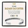 Stainless Steel Bangle Open Cuff Bangle Badass Daughter Stainless Steel Bracelet Daughter Birthday Gift With Blessing Card