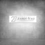 House Number D02 - 600 X 150 / Matt Gold / No