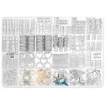 323 Pcs Silver Hair Jewellery For Braids & Locks Adjustable Cuffs Rings