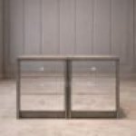 2 X Mirror 3 Drawer Pedastals Online Special