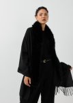 Fringe Faux Fur Shawl