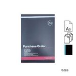 Rbe A5 Quarter-bound Triplicate Purchase Order Book Pack Of 5 - 50 Triplicate Page Sets