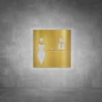 Reception Sign D04 - Brushed Brass