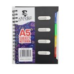 Dafrique A5 Subject Notebook Blk