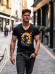 Maverick Tee - Militaire Series - Black - Medium