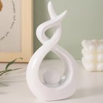 1PC Modern Platinum Saint Fire Foyer Home Desktop Decoration Ornaments Home Decor Modern Abstract Art Ceramic Statue For Table D
