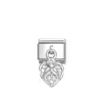 Composable Classic Link Pendant Angel White Stones