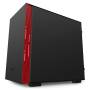 H210 Black/red Mini-itx Case With Tempered Glass