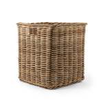 Rattan Square Kubu Grey Storage Baskets - 28CM XS - 28L X 28W X 28 Cmh