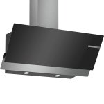 Bosch 90 Cm Serie 4 Wall-mounted Extractor Hood Black DWF95AJ60T