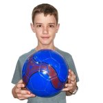 Leather-look Pvc Soccer Ball Size 5 Assorted Colours