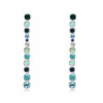 Killer Deals Shades Of Blue Elegant Austrian Crystal Drop Earrings - Best Bargains Online
