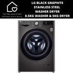 LG Black Steel Vivace Washer Dryer - 8.5KG Washer & 5KG Dryer