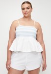Cotton On Plus Shirred Woven Sleep Set - Coconut Milk