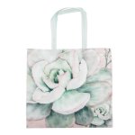Big Blue Sa Icons Reusable Shoppers - Echeveria Succulent