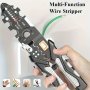 25-IN-1 Industrial Grade Wire Stripper - Multifunctional Electrician's Cable Peeler Cutter & Puller Tool Wire Stripping Tool Wire Cutters