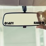 Funny Creative Left & Right Flower Stickers - Perfect For Windows Mirrors Laptops Bottles Trucks Phones Motorcycles Helmets And