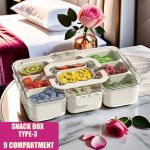 Zs - Multi-purpose Snack Box - 9 Compartments