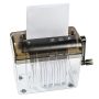 Jikiou MINI Hand Shredder Portable Paper Shredder Manual Shredder Documents Paper Cutting Tool Home Office Desktop Stationery Black