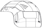 MIC-7100I-SNSHLD-W Sunshield For MIC 7100I White