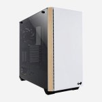 Inwin 216 Mid Tower White With Wood Grain Finish Gaming Chassis
