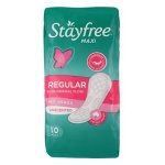 Stayfree Unscented Maxi Thick No Wings Pads 10 Pack