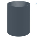 Dapper Waste Paper Bin Polyprop 240 Dia X 290H – 640GR