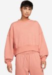 Nike W Nsw Ess Flc Crew Clctn Re - Madder Root
