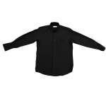 Mens Long Sleeve Shirt In Black - Black 2XL