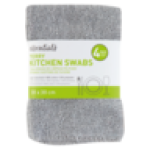 Plain Terry Kitchen Swabs 4-PACK Colour May Vary