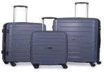 Pierre Cardin Polypropylene 3 Piece Spinner Set Charcoal