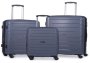 Pierre Cardine Polypropylene 3 Piece Spinner Set | Charcoal
