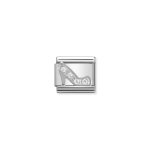 Composable Classic Link Shoe In Silver And Stones