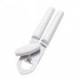 White Non-slip Handle Stainless Steel Safe Manual Can & Beer Opener