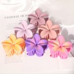 Elegant Floral Hair Claw Clips Set - 6PCS Assorted Colors & Designs For Thick Hair Non-slip Grip Perfect For Women & Girls