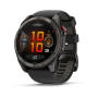 Garmin Fenix 8 Pro - 51MM - Amoled Sapphire - Carbon Grey Dlc Titanium With Black/pebble Gray Silicone Band