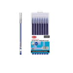 Smooth Gel Ink Pen Set 12 Blue Pens 0.5MM Needle Tip