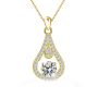 925 Sterling Silver Necklace With Shiny Zircons - Birthday Gifts For Girls