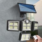 4-HEAD Outdoor Solar Motion Sensor Light
