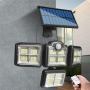 4-HEAD Outdoor Solar Motion Sensor Light